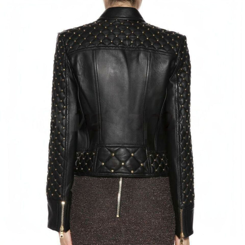 Women Black Classic Leather Jacket