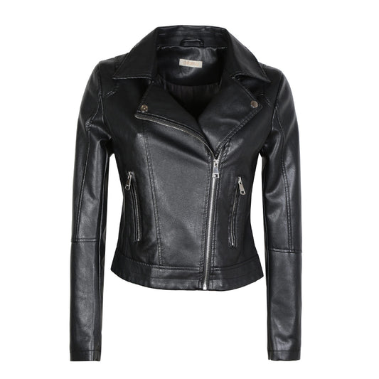 Women's Faux Leather Biker Jacket
