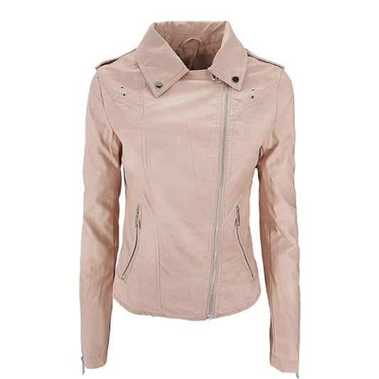 Women's Faux Leather Short Jacket