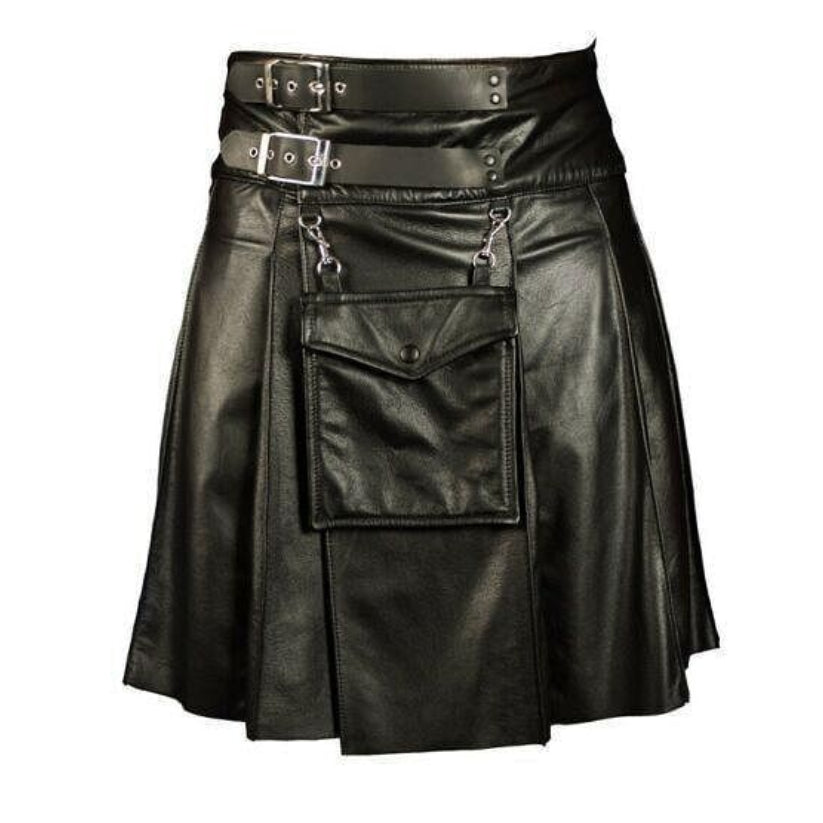 Women's Leather Skirt Genuine Soft Lambskin