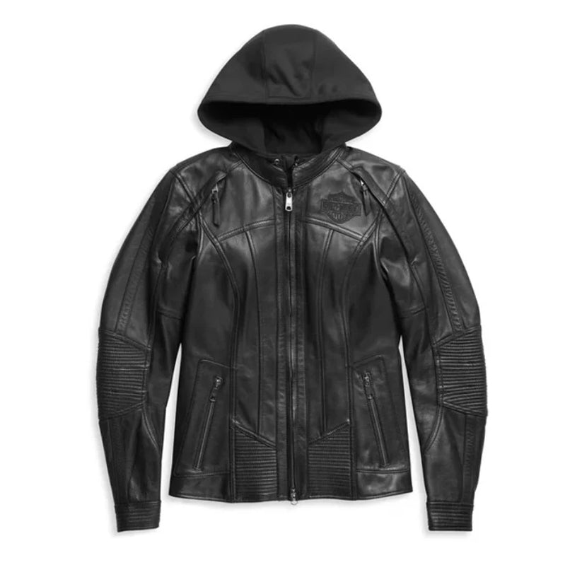 Womens Auroral II 3 in 1 Leather Jacket