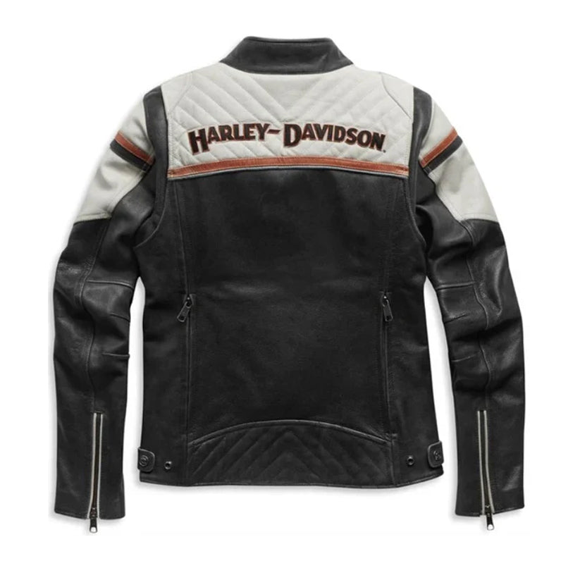 Womens HD Triple Vent Miss Enthusiast II Leather Jacket