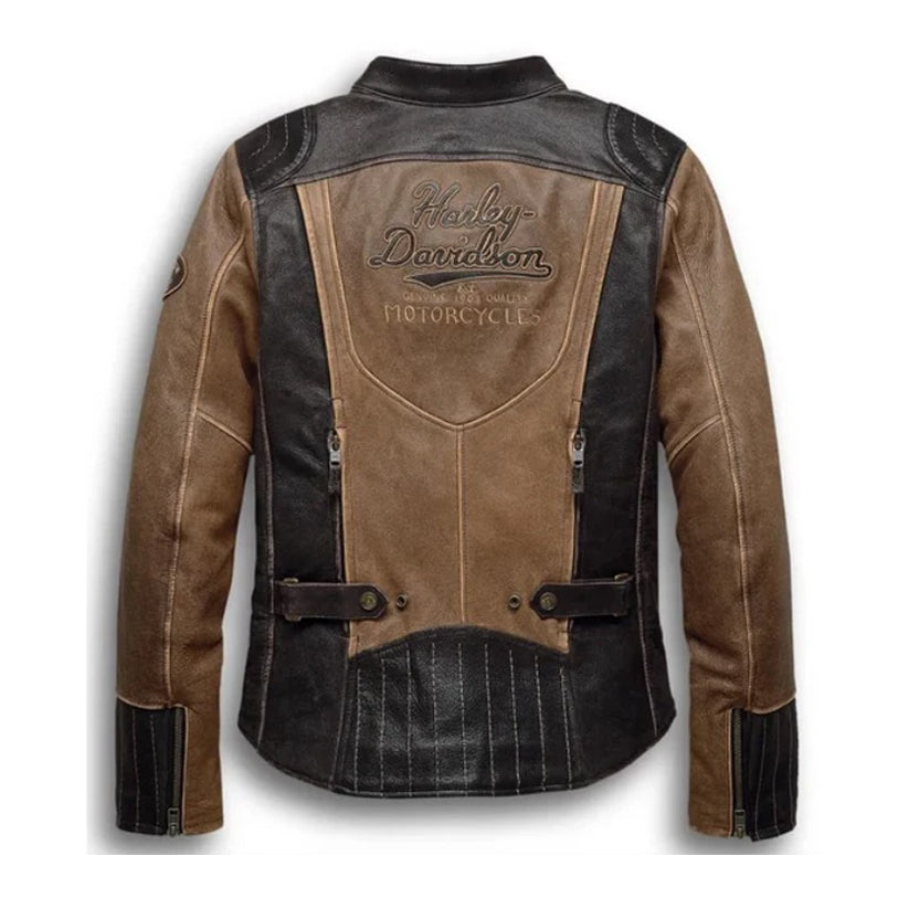 Womens HD Triple Vent System Gallun Leather Jacket