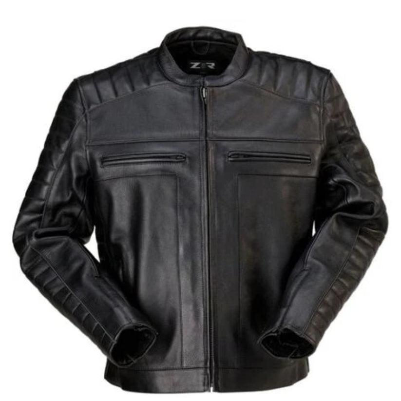 black motorcycle jacket