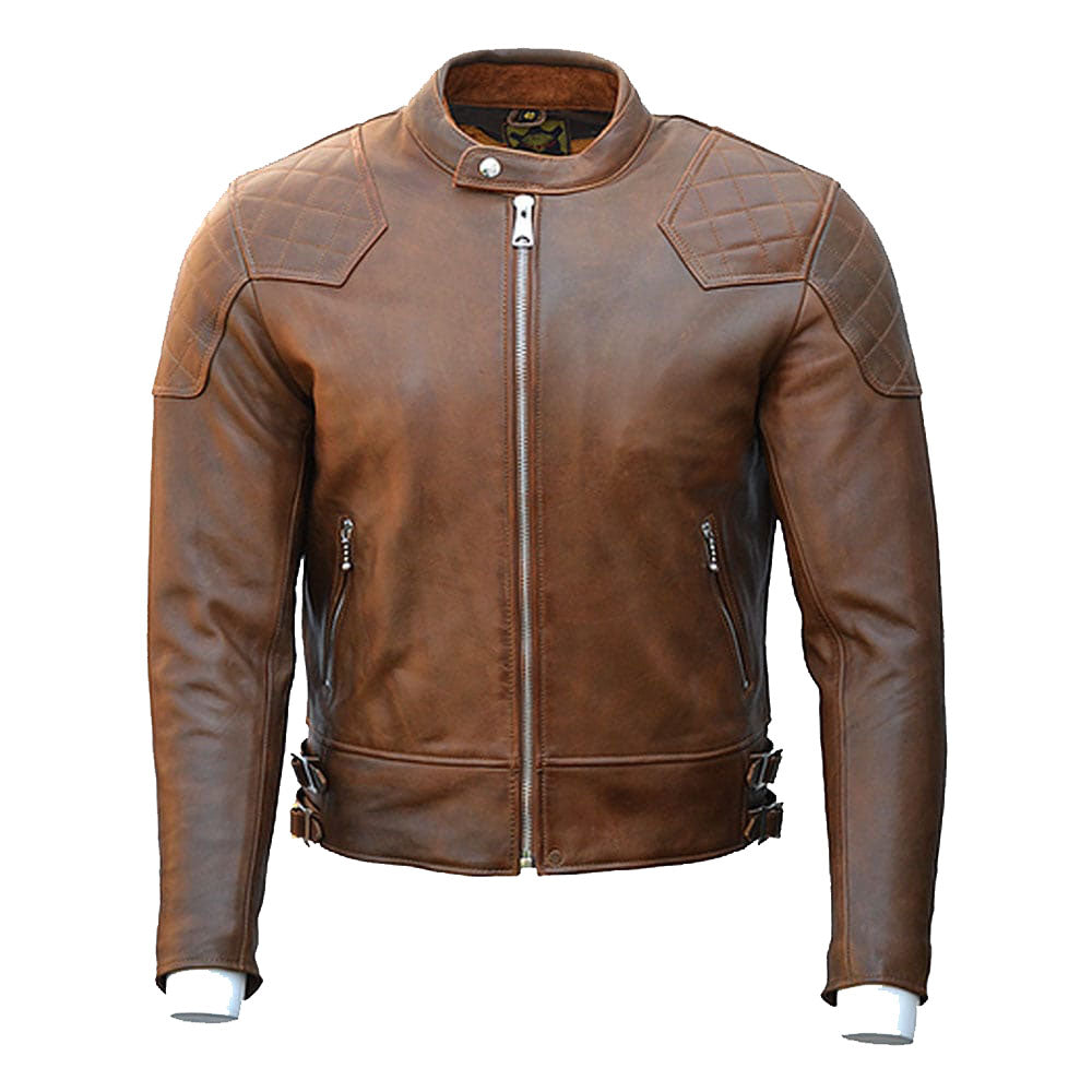 Men Brown Leather Jacket | Leather outerwear fashion