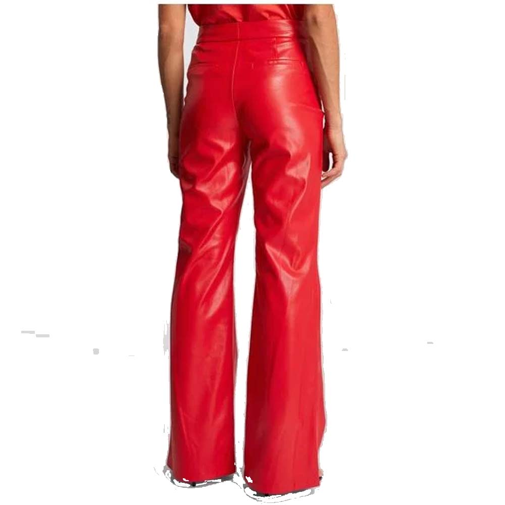 Red Alice Leather Pent For Women