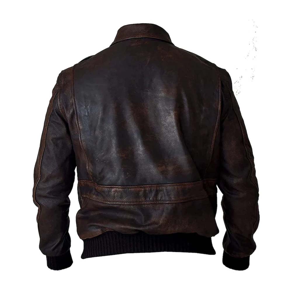 A2 Military Bomber Lambskin Leather Jacket for Men